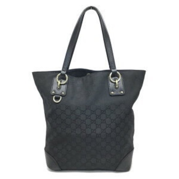 Gucci GG Black Shoulder Canvas Bag - Picture 1 of 7